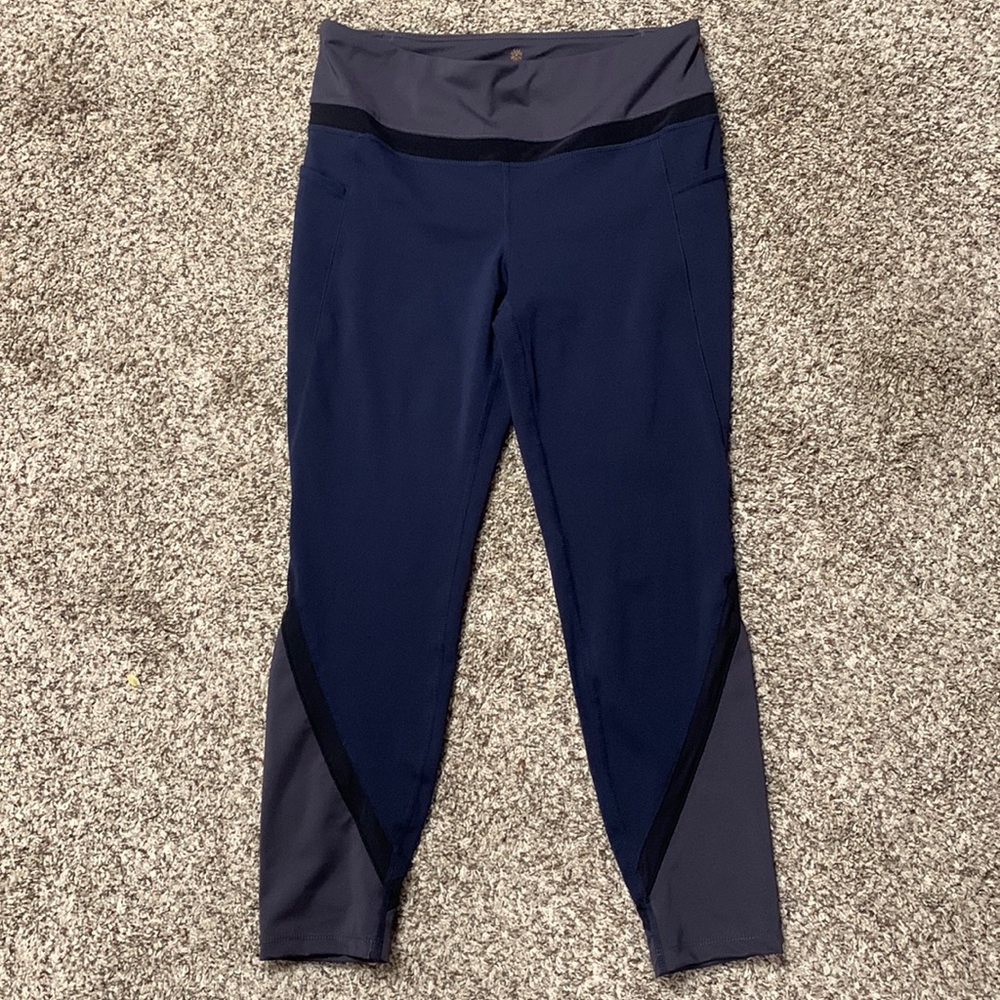 Navy & Grey compression leggings